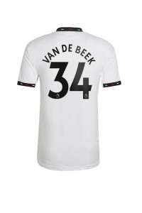 Manchester United Donny van de Beek #34 Voetbaltruitje Uit tenue 2022-23 Korte Mouw